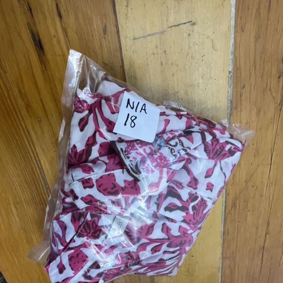 Soft Surroundings Womens Small Boho Tunic 100% Rayon Pink White V-Neck Tassels - Picture 12 of 12